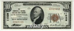 1929 $10 Edwardsville National Banknote Currency Illinois Pmg Gem Unc 65 Epq