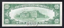 1929 $10 First National Bank Of Glen Campbell, Pa National Currency Ch #5204 Unc