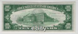 1929 $10 First National Banknote Plainfield Indiana Currency PMG Choice UNC 63