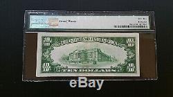 1929 $10 NATIONAL CURRENCY Ty. 1 TARENTUM PENNSYLVANIA PMG 63 CHOICE / UNC