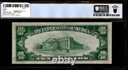1929 $10 New York National Currency PCGS 65 PPQ GEM UNC Free Shipping (BJJ)