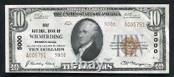 1929 $10 Tyii 1st National Bank Of Wilmerding, Pa National Currency Ch. #5000 Unc