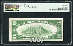 1929 $10 Tyii First Nb Of Leesburg, Fl National Currency Ch. #11038 Pmg Unc-64epq