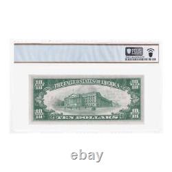 1929 $10 Type 1 New York Chase National Bank Currency Note PCGS UNC 63 PPQ