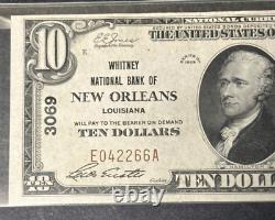 1929 $10 Whitney National Bank of New Orleans National Currency. UNC