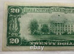 1929 $20 Blossburg, PA National Currency Note Low Serial 182 AU/UNC