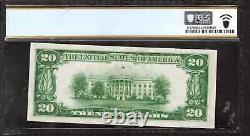 1929 $20 First National Bank Note Currency Fullerton Nebraska Pcgs Choice Unc 64