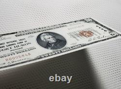 1929 $20 National Currency PORT HURON, MICHIGAN Low Serial Number Crisp UNC
