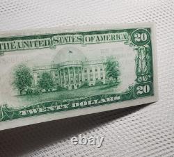 1929 $20 National Currency PORT HURON, MICHIGAN Low Serial Number Crisp UNC