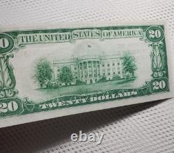 1929 $20 National Currency PORT HURON, MICHIGAN Low Serial Number Crisp UNC