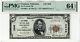 1929 $5 First National Banknote Currency Fremont Nebraska Pmg Choice Unc 64 Epq