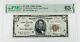 1929 $5 National Currency Note Dallas Graded By Pmg As Gem Unc 65 Epq Fr 1850-k