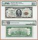 1929 Chicago (g) $100 Frbn National Currency Pmg 55 Epq Au About Unc Banknote