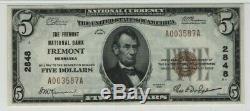 1929 T1 $5 Fremont National Banknote Currency Fremont Nebraska PMG UNC 64
