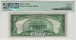 1929 T2 $5 First National Banknote Currency Wichita Kansas Pmg Choice Unc 64 Epq