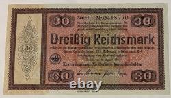 1933 Germany 30 Reichsmark Dreißig Reichsmark GEM UNC. Currency Note #695