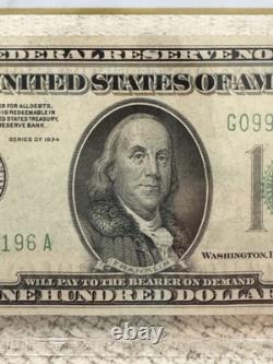1934 $100 Federal Reserve Note Chicago PCGS 65 PPQ Gem UNC Fr 2152a G