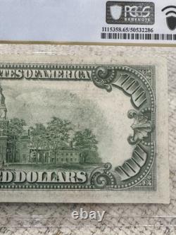 1934 $100 Federal Reserve Note Chicago PCGS 65 PPQ Gem UNC Fr 2152a G