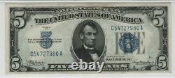 1934 $5 Silver Certificate Note Currency Fr. 1650 CA Block PMG GEM UNC 66 EPQ