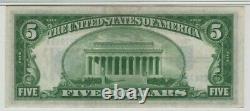 1934 $5 Silver Certificate Note Currency Fr. 1650 CA Block PMG GEM UNC 66 EPQ