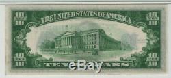 1934 A $10 Silver Certificate Note Currency Fr. 1702 AA Block PMG Choice Unc 64