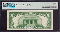1934 A $5 Silver Certificate Star Note Currency Fr. 1651 Pmg About Unc Au 55 Epq