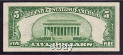 1934 A $5 Silver Certificate Star Note Currency Fr. 1651 Pmg About Unc Au 55 Epq
