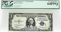 1935 A $1 Experimental S Silver Certificate Fr#1610 SC Block PCGS Ch UNC 64 EPQ