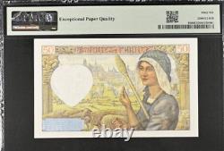 1940-42 France 50 FRANCS P93 BANKNOTE CURRENCY UNC PMG 67