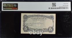 1940 Egypt 5 Piastres P165a BANKNOTE CURRENCY UNC PMG 64