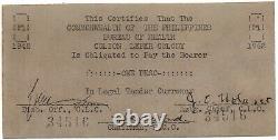 1942 PHILIPPINE Culion Leper Colony 1 Peso Emergency Currency Bank Note S245 UNC