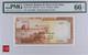 1952-64 Lebanon 1 Livres Banknote Currency Unc Pmg 66