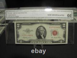 1953 $ 2 United States Legal Tender Red Seal Priest Humphrey Gem Unc 66