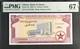 1962 Ghana 1 Pound P2d Banknote Currency Unc Pmg 67