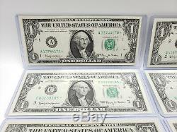 1963 $1 Notes UNC ALL 12 DISTRICTS In Individual Currency Holders