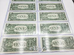 1963 $1 Notes UNC ALL 12 DISTRICTS In Individual Currency Holders