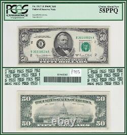 1969C New York $50 Federal Reserve Note PCGS 58 PPQ Choice About Unc New AU FRN