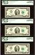 1976 $2 Federal Reserve Star Notes- (3) Consecutive Serial#-pcgs Unc 64 Ppq