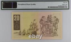 1978-81 South Africa 20 RAND P121a BANKNOTE CURRENCY UNC PMG 66 EPQ