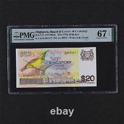 1979 Singapore Board of Comm. Of Currency 20 Dollars Pick#12 PMG 67 EPQ UNC