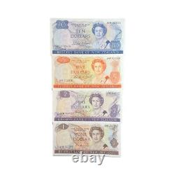 1981-1985 New Zealand Currency 4 Total $10, $5, $2, $1 Crisp Unc 0091