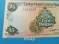 1991 Cayman Islands Currency Board 5 DOLLAR Bank Note UNC
