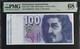 1993 Switzerland 100 Francs P57m Banknote Currency Unc Pmg 68