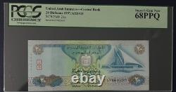 1997 United Arab Emirates 20 Dhs Superb Gem UNC PCGS Currency 68 PPQ Pick 21a