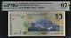 1998 El Salvador 10 Colones P148b Banknote Currency Unc Pmg 67