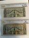 $1 1862 Baton Rouge Louisiana Obsolete Currency Emergency Civil War Unc 62 & 55