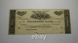 $1 18 Frankfort Kentucky KY Obsolete Currency Bank Note Remainder Bill UNC+++