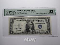 $1 1935 Radar Serial Number Silver Certificate Currency Bank Note Bill UNC63EPQ