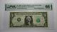 $1 1985 Radar Serial Number Federal Reserve Currency Bank Note Bill Pmg Unc66epq