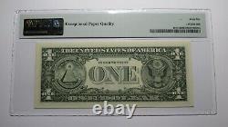 $1 1985 Radar Serial Number Federal Reserve Currency Bank Note Bill PMG UNC66EPQ